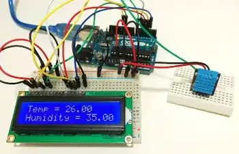 Arduino dht11 humidity and temperature sensor With lcd output