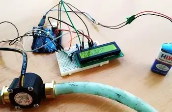 water flow meter using arduino