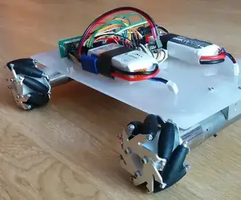 bluetooth operated mecanum wheels robot