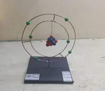 carbon atom model atomic structure  