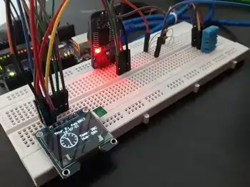 date time temperature and humidity display oled