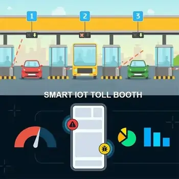 iot based smart toll booth management system