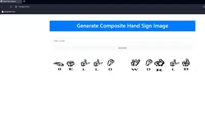 Python based Text To Sign Language Converter Project - best project topics
