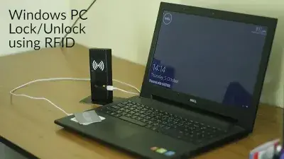 windows pc lock unlock using RFID project