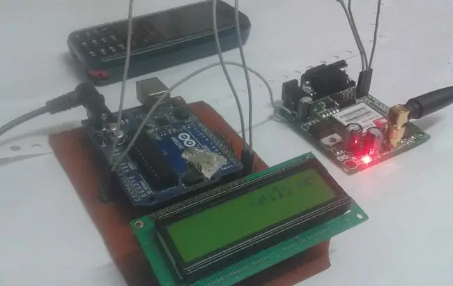 gsm based Wireless E notice board using arduino