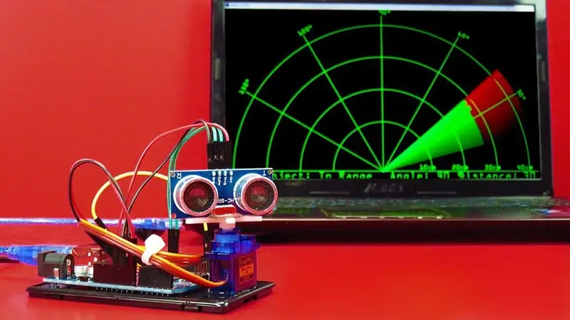 arduino ultrasonic sonar radar monitor project