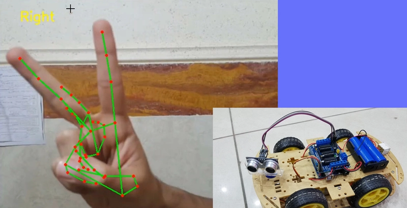 computer vision based hand gesture control robot