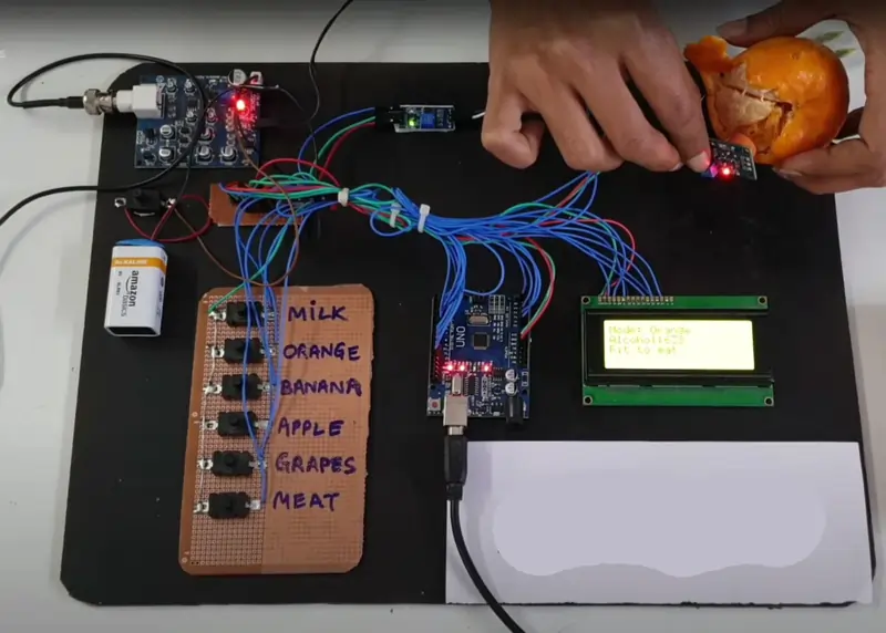 arduino based food freshness detection project