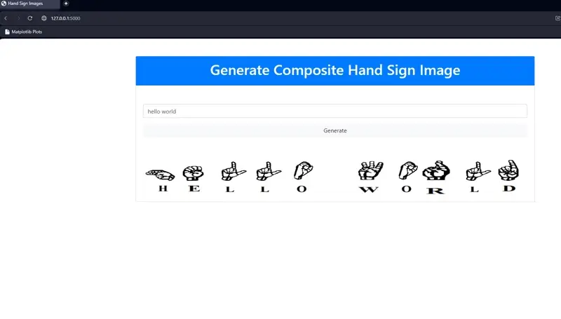 Python based Text To Sign Language Converter Project