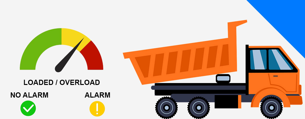 of IoT devices to measure load weight in a dumper